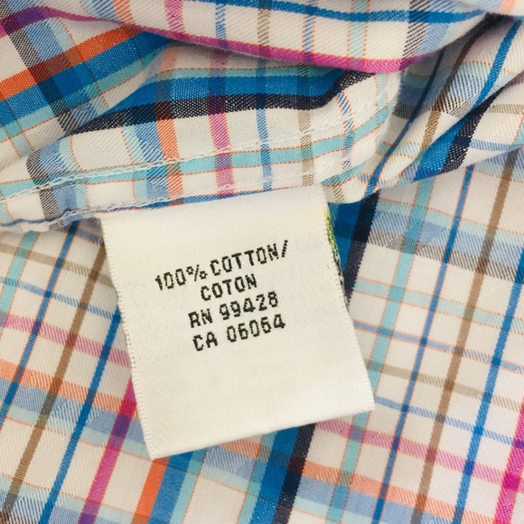 Bugatchi Plaid Dress Shirt - M - Picture 5 of 6
